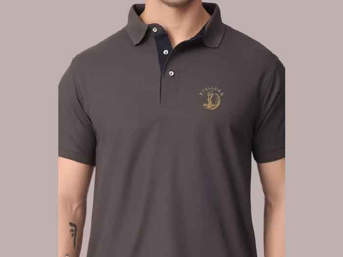 Regular Fit Polo T-Shirt with Brand Print