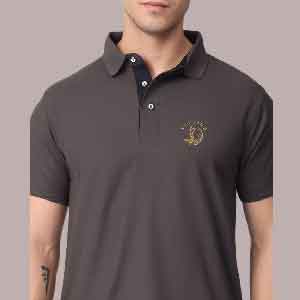 Regular Fit Polo T-Shirt with Brand Print